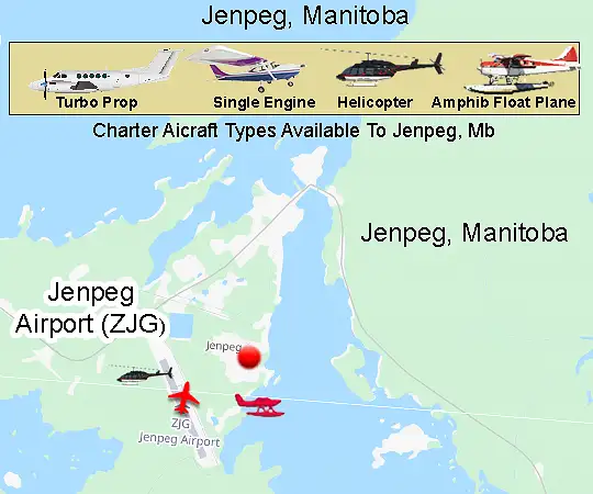 Jenpeg Airport runway and northern Manitoba air access